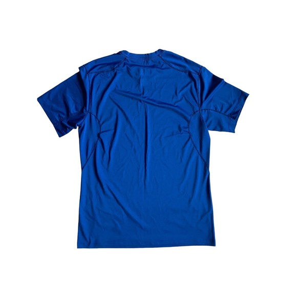 Nike Pro Combat Mens Dri Fit T-Shirt Size L Blue Fitted Short Sleeve Crewneck - Picture 5 of 12